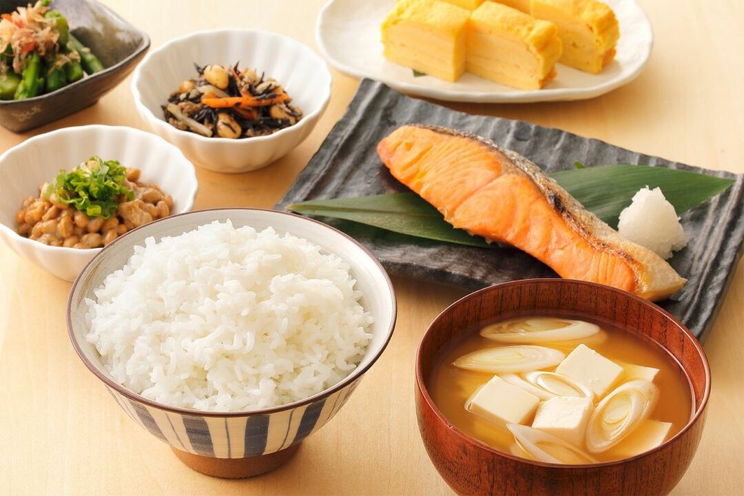 Comida de la dieta japonesa